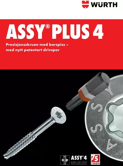 Würth-katalog i Oslo | assy plus 4 | 25.3.2025 - 8.4.2025