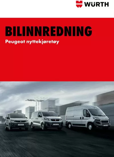 Würth-katalog i Oslo | peugeot nyttekjoeretoey | 25.3.2025 - 8.4.2025