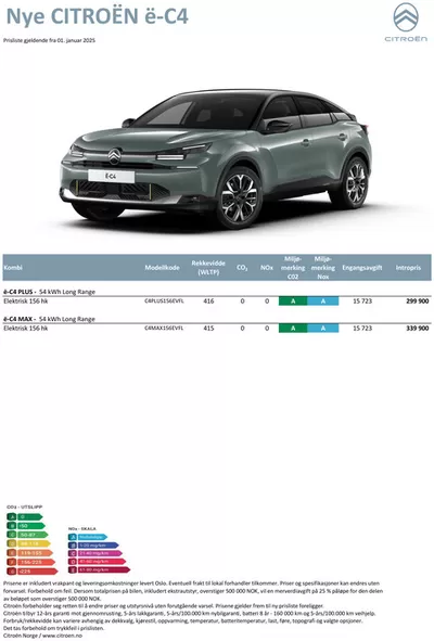 Citroën-katalog i Bergen | Citroën Ë-C4 | 25.3.2025 - 8.4.2025