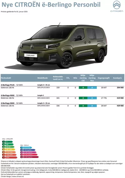 Citroën-katalog i Bergen | Citroën NYE Ë-BERLINGO | 25.3.2025 - 8.4.2025