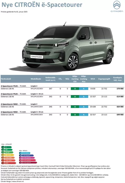 Citroën-katalog i Bergen | Citroën NYE Ë-SPACETOURER | 25.3.2025 - 8.4.2025