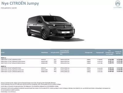 Citroën-katalog i Bergen | Citroën Ë-JUMPY OG JUMPY | 25.3.2025 - 8.4.2025
