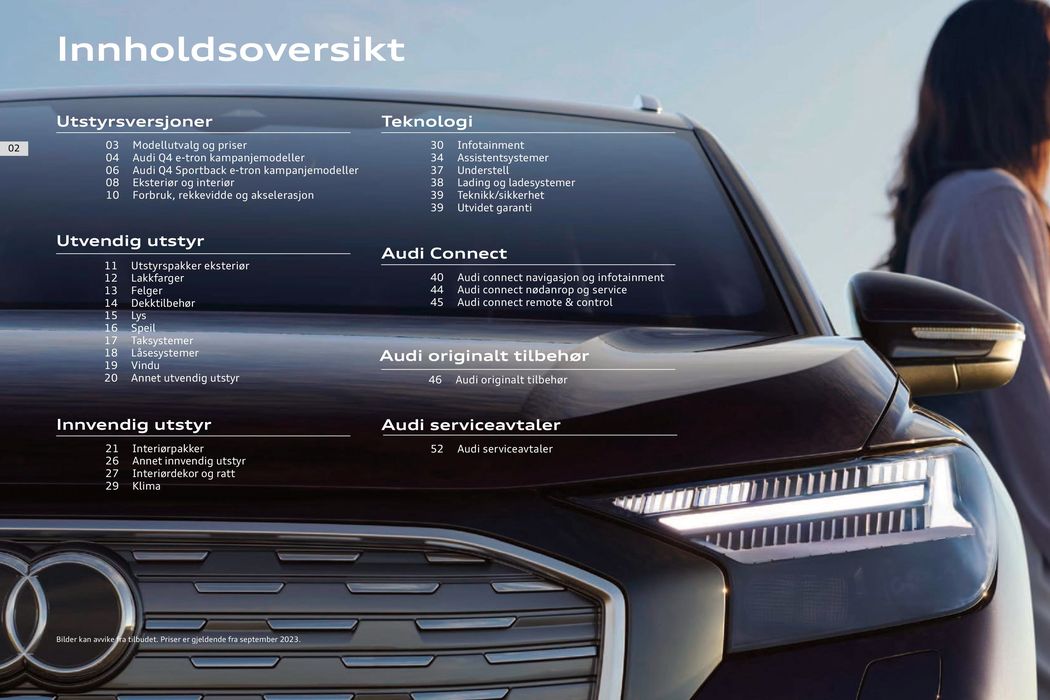 Audi-katalog | Audi Q4 e-tron | Q4 Sportback e-tron | 25.10.2023 - 25.10.2024