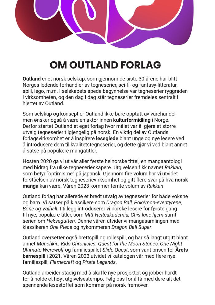 Outland-katalog | Outland Forlag katalog | 2.11.2023 - 31.12.2023