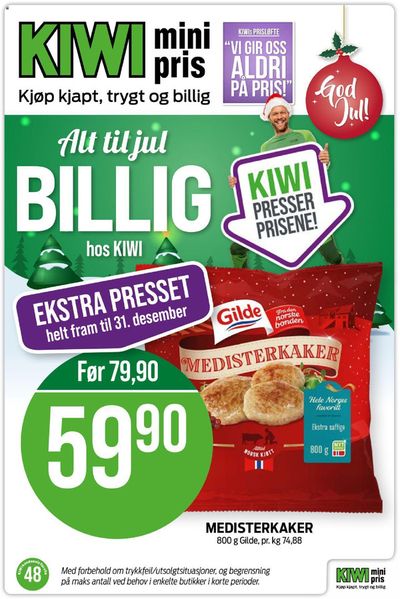 Tilbud fra Supermarkeder i Fredrikstad | Alt tit jul Billing how Kiwi de Kiwi | 30.11.2023 - 31.12.2023