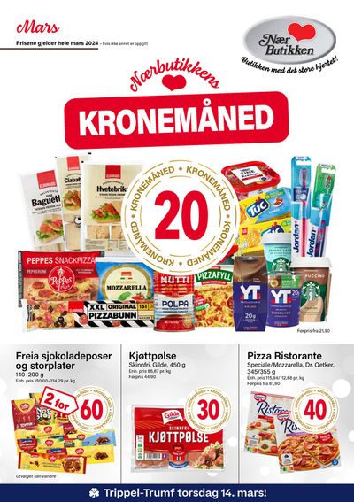 Tilbud fra Supermarkeder i Trondheim | Nærbutikken Kundeavis ! de Nærbutikken | 1.3.2024 - 30.3.2024