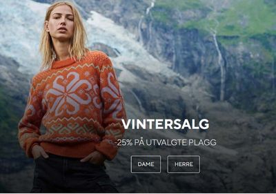 Tilbud fra Klær, sko og tilbehør i Stavanger | Vinter Salg de Dale of Norway | 8.3.2024 - 21.3.2024