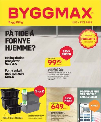 Tilbud fra Bygg og hage | Byggmax folder de Byggmax | 12.3.2024 - 27.3.2024
