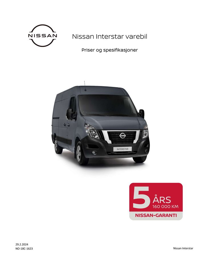 Nissan-katalog i Kristiansand | Nissan Interstar | 13.3.2024 - 13.3.2025