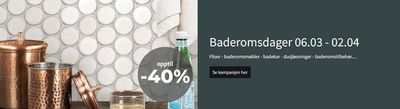 Tilbud fra Bygg og hage i Vestby | Opptil 40% de Flisekompaniet | 20.3.2024 - 3.4.2024