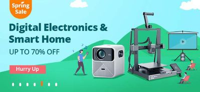 Tilbud fra Elektronikk og hvitevarer i Mo i Rana | Digital Electronics & Smart Home Up To 70% Off de Banggood | 21.3.2024 - 1.4.2024