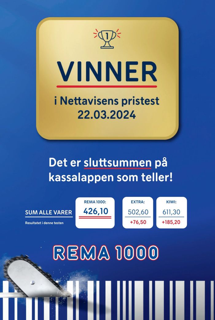 Rema 1000-katalog i Tønsberg | Rema 1000 Kundeavis | 24.3.2024 - 31.3.2024