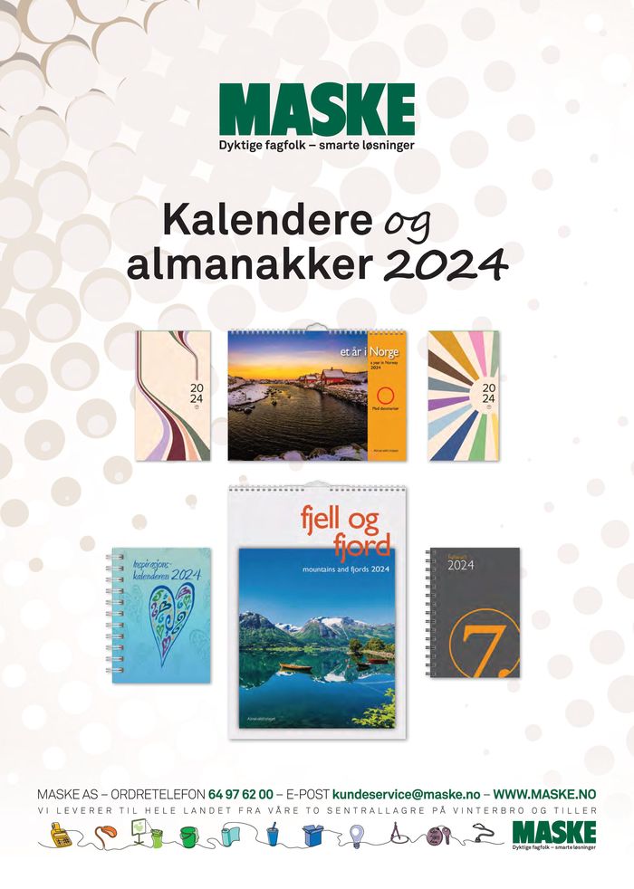 Maske-katalog i Molde | Kalendere og almanakker 2024 | 26.3.2024 - 30.9.2024
