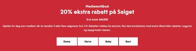 Tilbud fra Klær, sko og tilbehør i Molde | 20% ekstra rabatt på Salget de KappAhl | 26.3.2024 - 1.4.2024