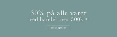 Tilbud fra Hjem og møbler i Drammen | 30% på alle varer ved handel over 300kr* de Christiania Glasmagasin | 28.3.2024 - 5.4.2024