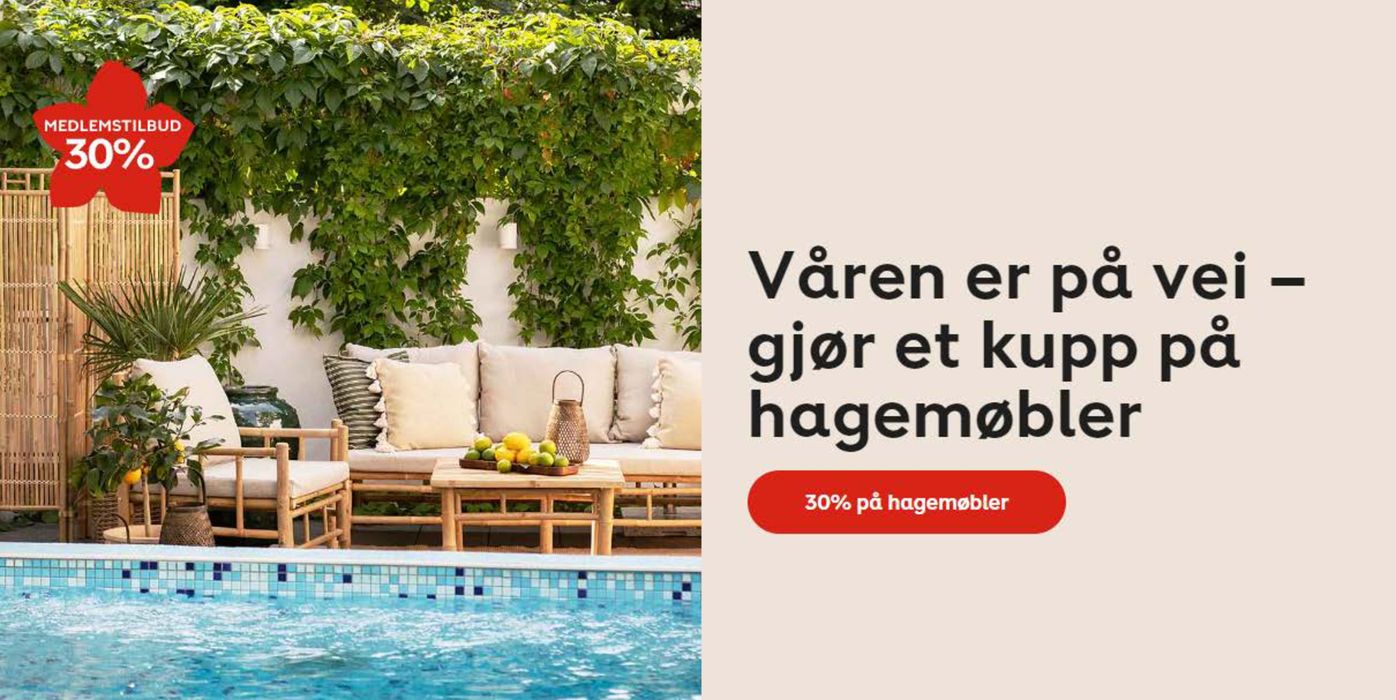 Plantasjen-katalog i Sarpsborg | Våren er på vei gjør et kupp på hagemøbler | 28.3.2024 - 7.4.2024