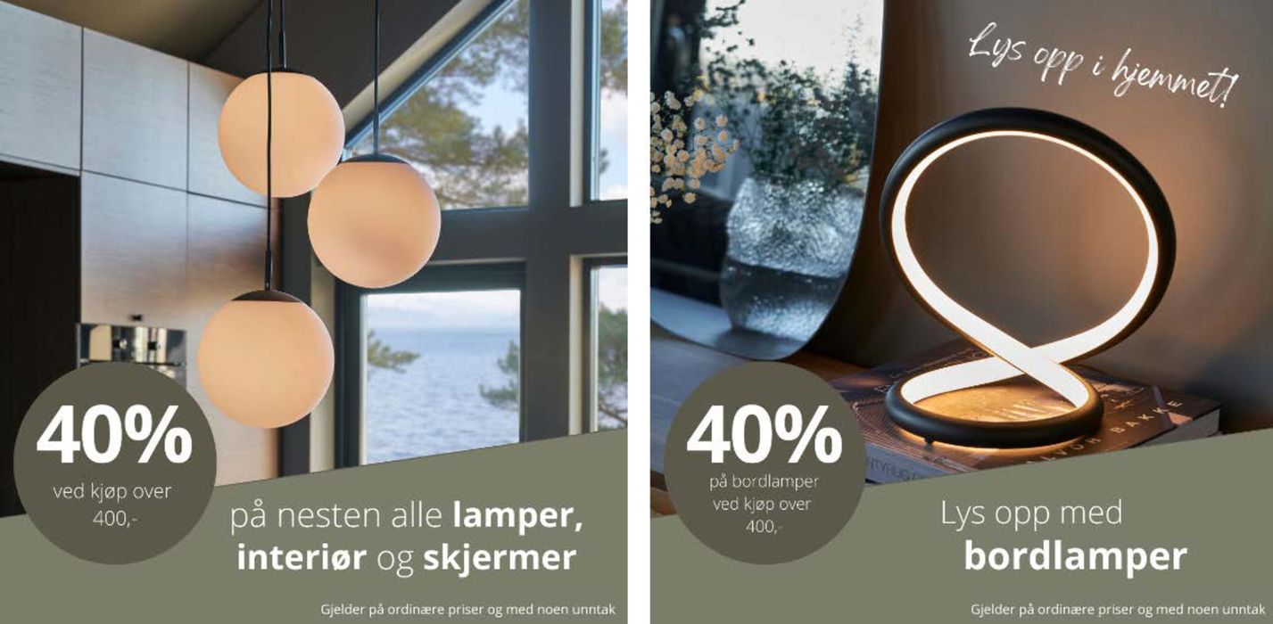 Lampehuset-katalog i Drammen | Salg 40% | 28.3.2024 - 8.4.2024
