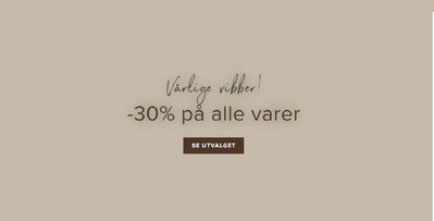 Tilbud fra Hjem og møbler i Sandvika | Vårlige vibber! -30% på alle varer de Home & Cottage | 28.3.2024 - 15.4.2024