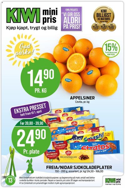 Tilbud fra Supermarkeder i Vestby | Kiwi Kundeavis de Kiwi | 25.3.2024 - 31.3.2024