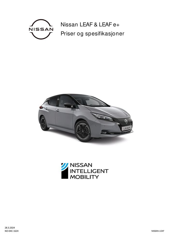 Nissan-katalog i Porsgrunn | Nissan LEAF | 29.3.2024 - 29.3.2025