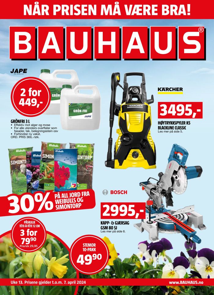 Bauhaus-katalog i Haugesund | Bauhaus folder | 29.3.2024 - 7.4.2024