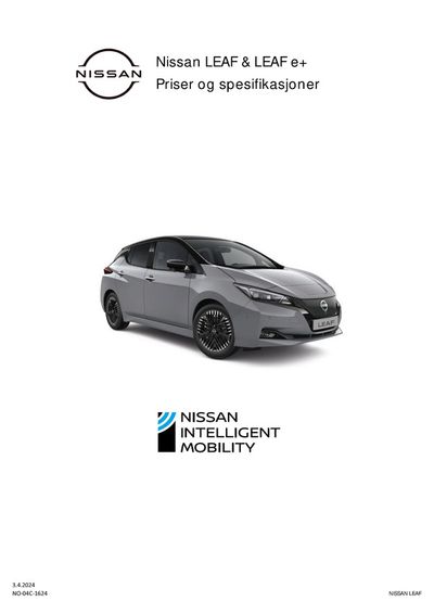 Nissan-katalog i Trondheim | Nissan LEAF | 4.4.2024 - 4.4.2025
