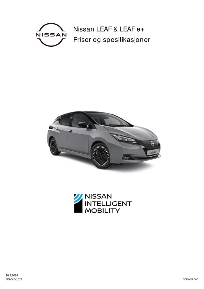Nissan-katalog i Lillehammer | Nissan LEAF | 11.4.2024 - 11.4.2025