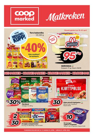 Tilbud fra Supermarkeder i Skien | Coop Marked Kundeavis de Coop Marked | 15.4.2024 - 28.4.2024