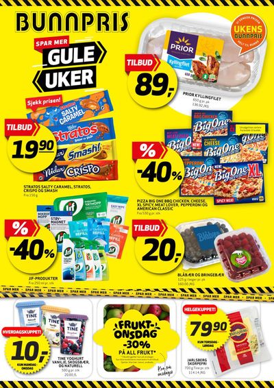 Tilbud fra Supermarkeder i Brekstad | Bunnpris kundeavis! de Bunnpris | 16.4.2024 - 30.4.2024