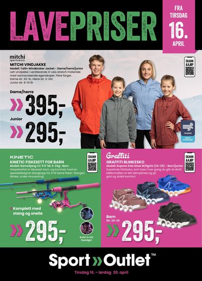Sport Outlet-katalog i Kristiansand | Lave priser ! | 16.4.2024 - 30.4.2024