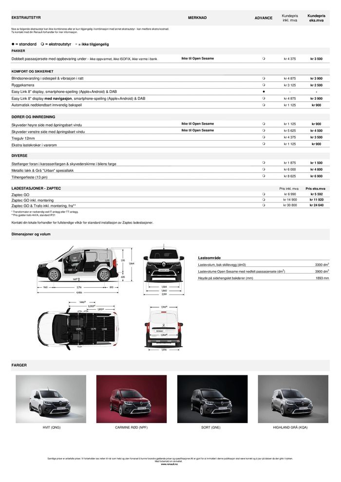 Renault-katalog i Sandnes | Kangoo E-Tech electric lagerbiler | 17.4.2024 - 1.5.2024