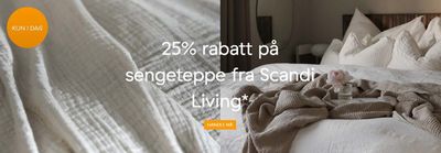 Tilbud fra Hjem og møbler i Oslo | 25% rabatt på sengeteppe fra Scandi Living de Nordic Nest | 17.4.2024 - 28.4.2024
