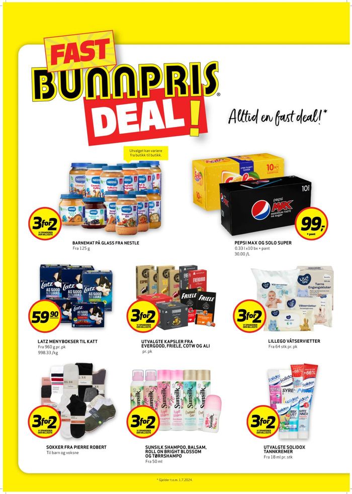 Bunnpris-katalog i Angvik | Fast Bunnpris Deal! | 18.4.2024 - 2.5.2024