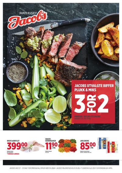 Tilbud fra Restauranter og caféer i Bærum | Jacobs Kundeavis de Jacobs | 18.4.2024 - 2.5.2024