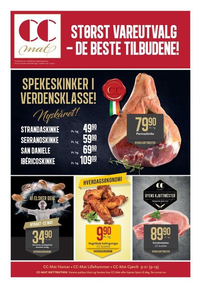 Tilbud fra Supermarkeder i Gjøvik | CC Mat Kundeavis de CC Mat | 21.4.2024 - 5.5.2024