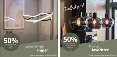Tilbud fra Hjem og møbler i Sarpsborg | Lampehuset Salg de Lampehuset | 22.4.2024 - 3.5.2024