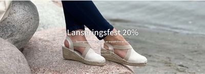 Tilbud fra Klær, sko og tilbehør i Nøtterøy | Lanseringsfest 20% de Sapatos | 23.4.2024 - 2.5.2024