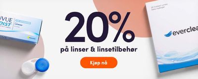 Tilbud fra Klær, sko og tilbehør | 20% på linser & linsetilbehør de Lenson | 23.4.2024 - 2.5.2024