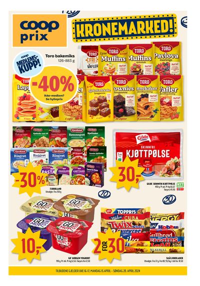 Tilbud fra Supermarkeder i Karmøy | Coop Prix Kundeavis de Coop Prix | 15.4.2024 - 28.4.2024