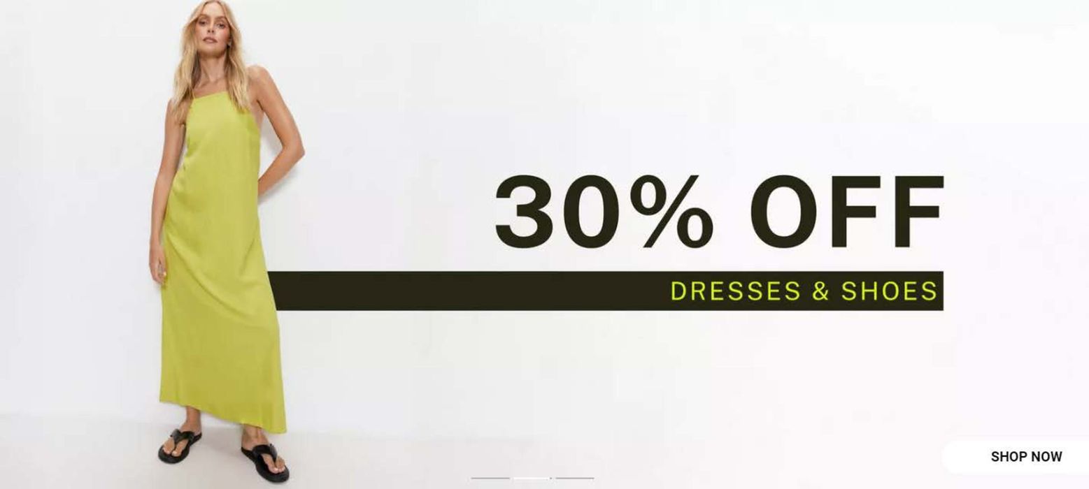 Warehouse -katalog i Bergen | 30% Off Dresses & Shoes | 26.4.2024 - 4.5.2024