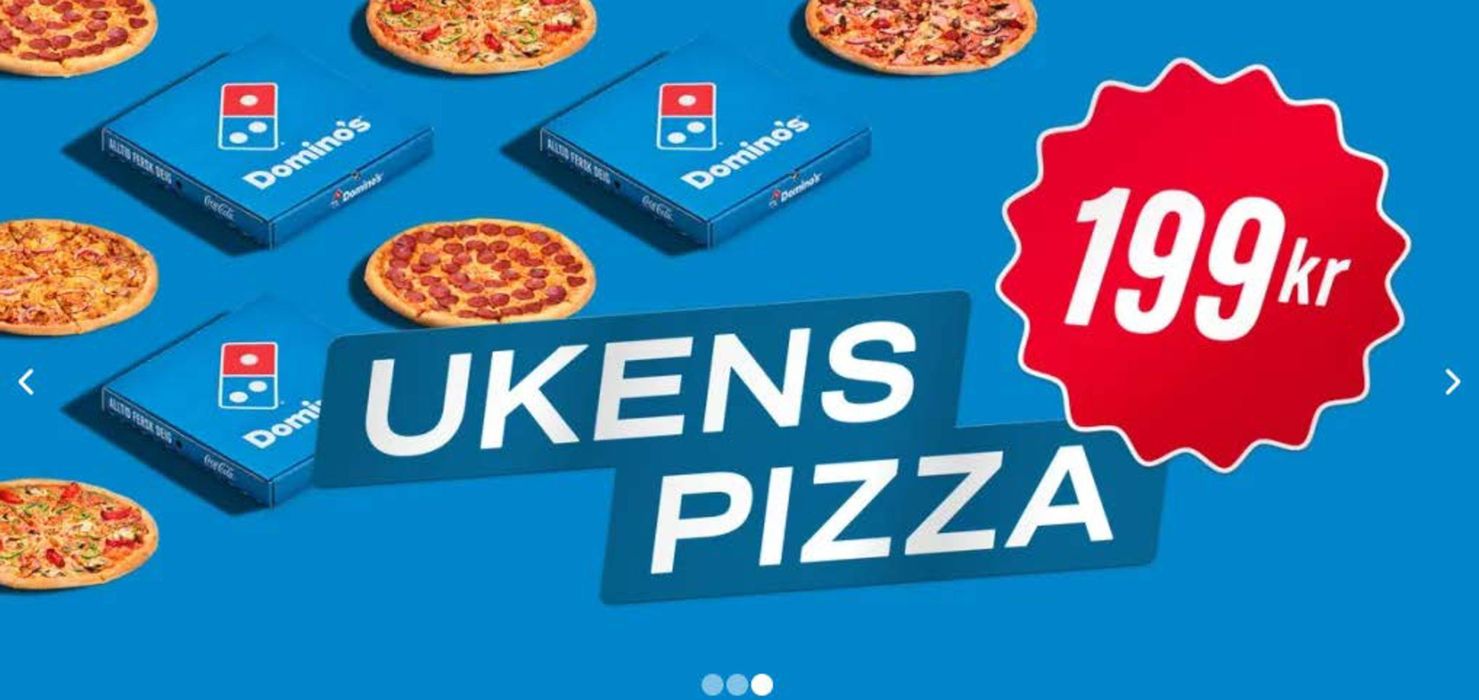 Domino's Pizza-katalog i Sandefjord | Ukens Pizza | 26.4.2024 - 28.4.2024