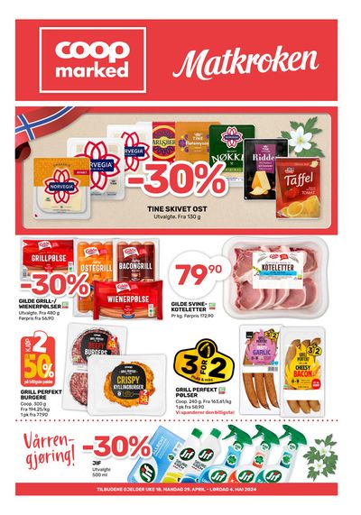 Tilbud fra Supermarkeder i Smøla | Coop Marked Kundeavis de Coop Marked | 29.4.2024 - 12.5.2024