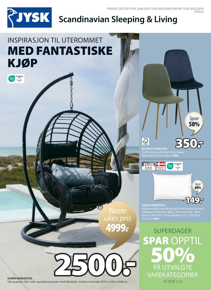 JYSK-katalog i Mandal | JYSK Ukens tilbud | 29.4.2024 - 13.5.2024