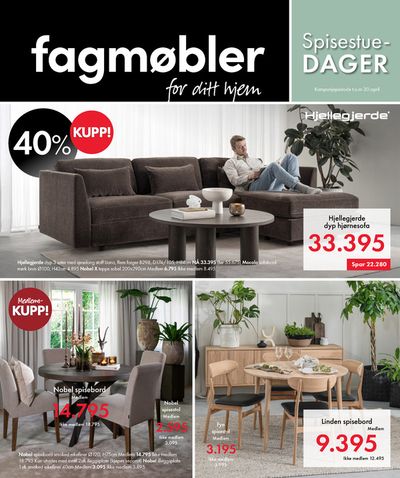 Tilbud fra Hjem og møbler i Brumunddal | Fagmøbler For Ditt Hjem de Fagmøbler | 29.4.2024 - 30.4.2024