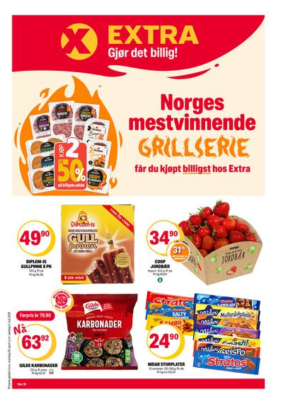 Tilbud fra Supermarkeder i Stjørdalshalsen | Coop Extra Gjør det billig! de Coop Extra | 29.4.2024 - 5.5.2024