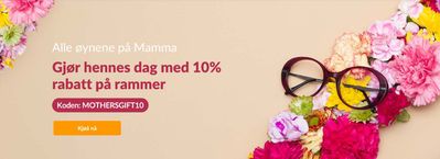 Tilbud fra Klær, sko og tilbehør i Sande (Vestfold) | Gjør hennes dag med 10% rabatt på rammer de SmartBuyGlasses | 30.4.2024 - 5.5.2024