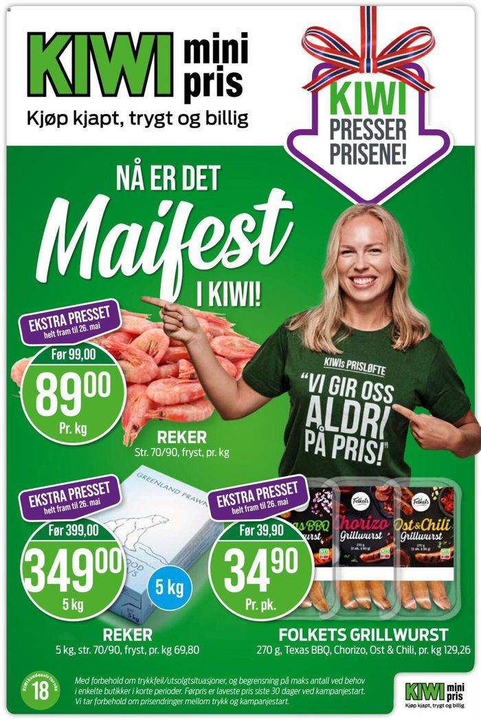 Kiwi-katalog i Kristiansand | Kiwi Presser Prisene! | 29.4.2024 - 5.5.2024