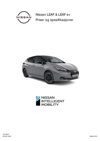 Nissan-katalog i Vadsø | Nissan LEAF | 1.5.2024 - 1.5.2025