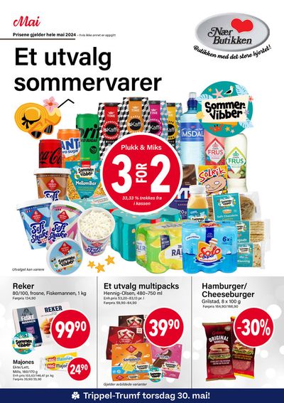 Tilbud fra Supermarkeder i Vossestrand | Et utvalg sommervarer de Nærbutikken | 2.5.2024 - 31.5.2024