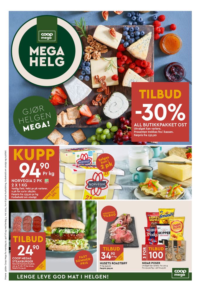 Coop Mega-katalog i Kleppe | Coop Mega Kundeavis | 29.4.2024 - 5.5.2024